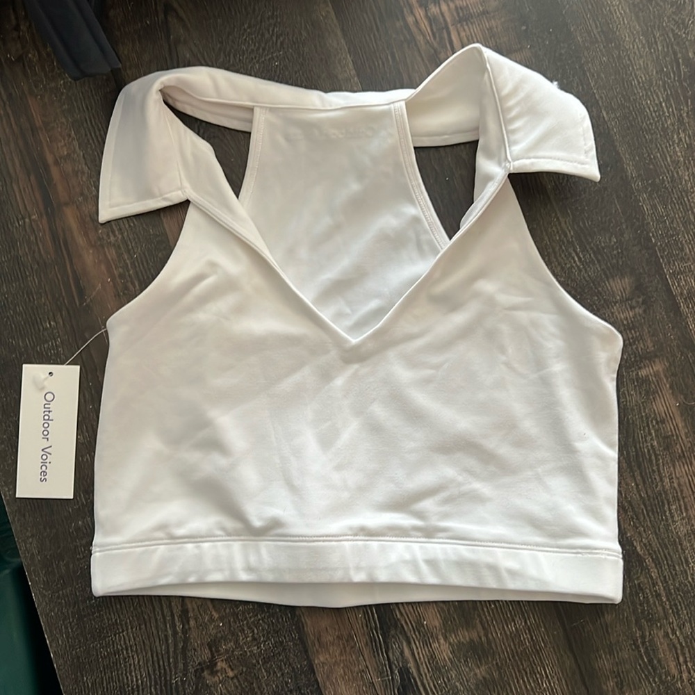 Outdoor voices cropped collar top